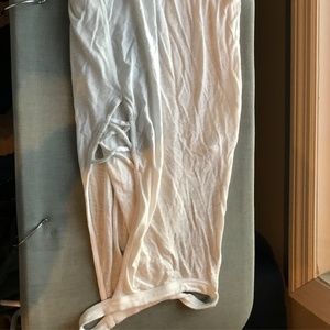 Cute white flow tank top